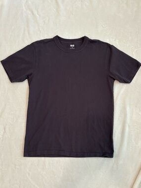 Uniqlo Men's Short Sleeve Crew Neck Tee -Charcoal